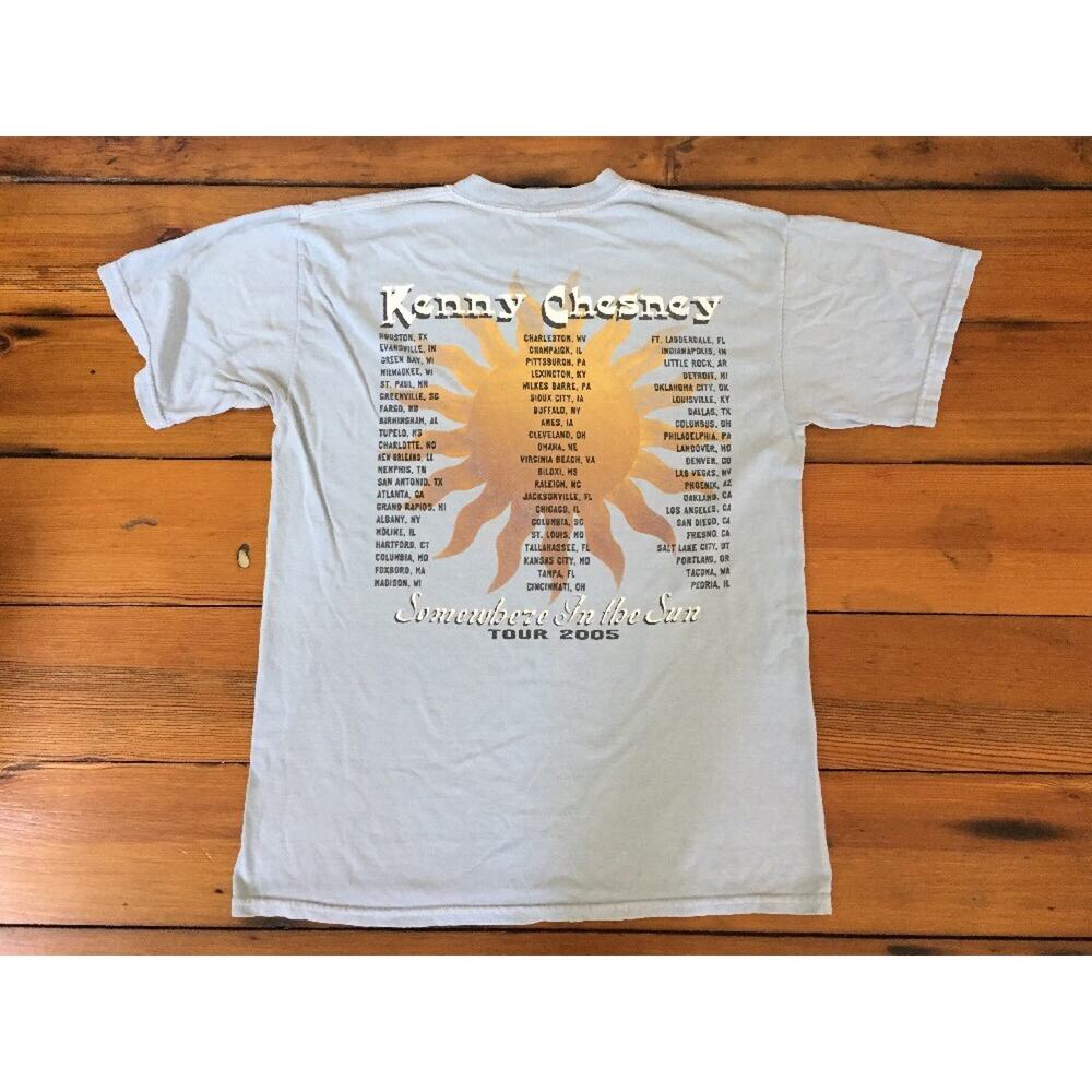 2005 Kenny Chesney Somewhere In The Sun Country Music Tour Blue Cotton TShirt M - Picture 5 of 7